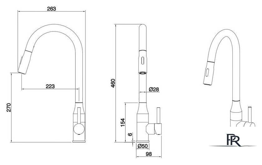 Смеситель Ekko E4713 - Изображение №2 — Интернет-магазин ПроЗаказ