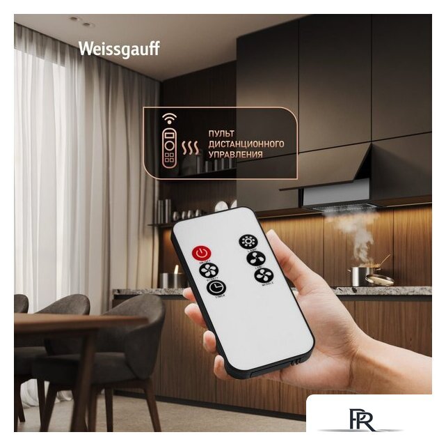 Кухонная вытяжка Weissgauff Quadra 600 Touch Black Glass - Изображение №6 — Интернет-магазин ПроЗаказ