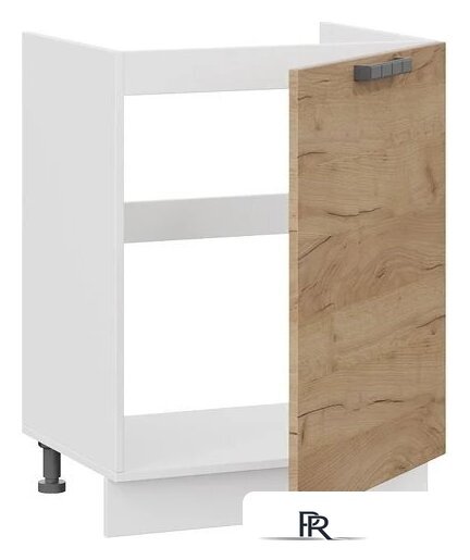 Шкаф напольный Трия Детройт 1Н6М с одной дверью (белый/дуб крафт золотой) - Изображение №2 — Интернет-магазин ПроЗаказ