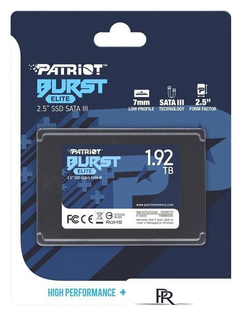 SSD Patriot Burst Elite 1.92TB PBE192TS25SSDR - Изображение №6 — Интернет-магазин ПроЗаказ