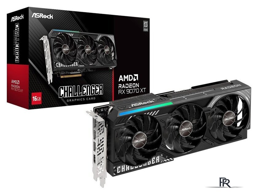 Видеокарта ASRock AMD Radeon RX 9070 XT Challenger 16GB RX9070XT CL 16G - Изображение №6 — Интернет-магазин ПроЗаказ
