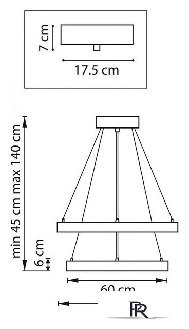 Подвесная люстра Lightstar Saturno 748123 - Изображение №5 — Интернет-магазин ПроЗаказ