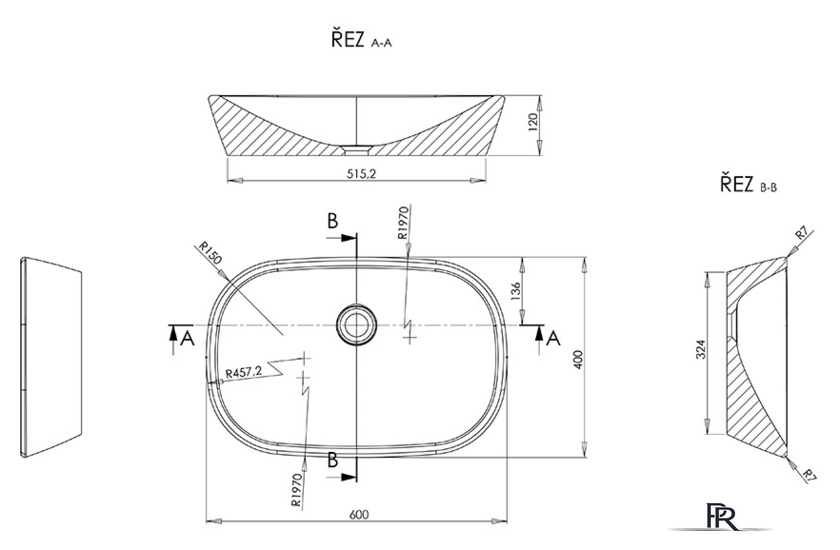 Умывальник Ravak Ceramic O XJX01160001 - Изображение №5 — Интернет-магазин ПроЗаказ