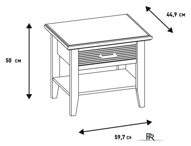 Тумба Ангстрем Кантри спальня КА-300.09 (Я16) исп.9 (кашемир серый) - Изображение №4 — Интернет-магазин ПроЗаказ
