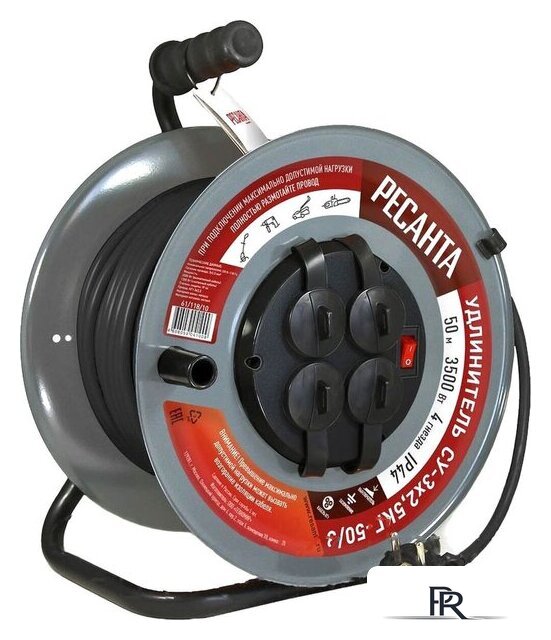 Удлинитель на катушке Ресанта СУ-3х2.5КГ-50/3 - Изображение №1 — Интернет-магазин ПроЗаказ
