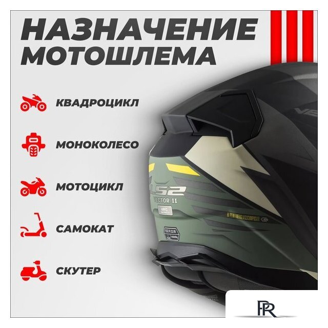 Мотошлем LS2 FF811 Vector II Absolute (S, матовый черный/серебристый) - Изображение №4 — Интернет-магазин ПроЗаказ