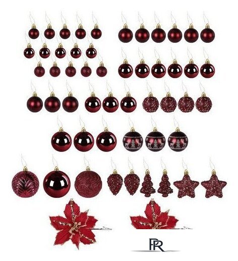 Елочная игрушка Золотая сказка Burgundy Style 592591 (бордо) - Изображение №3 — Интернет-магазин ПроЗаказ