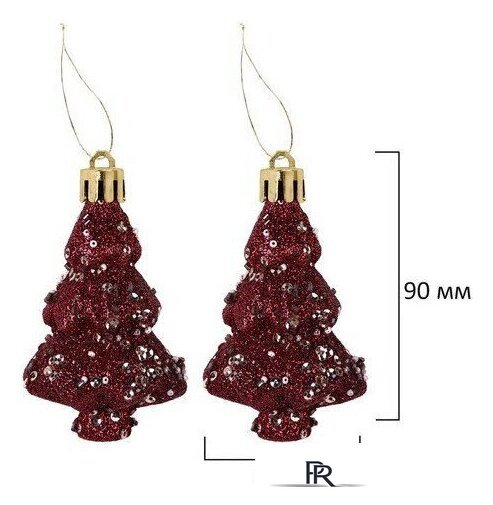 Елочная игрушка Золотая сказка Burgundy Style 592591 (бордо) - Изображение №16 — Интернет-магазин ПроЗаказ