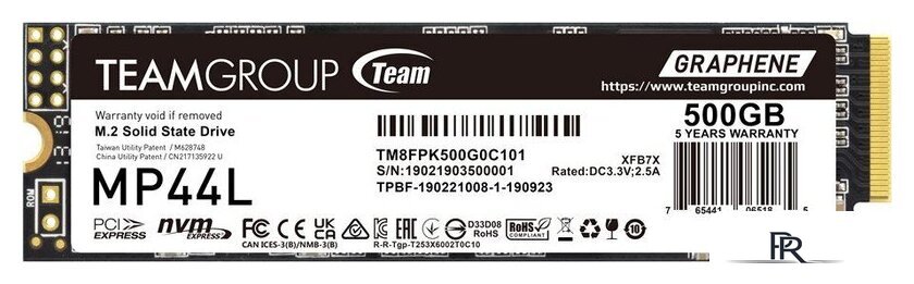 SSD Team MP44L 500GB TM8FPK500G0C101 - Изображение №1 — Интернет-магазин ПроЗаказ