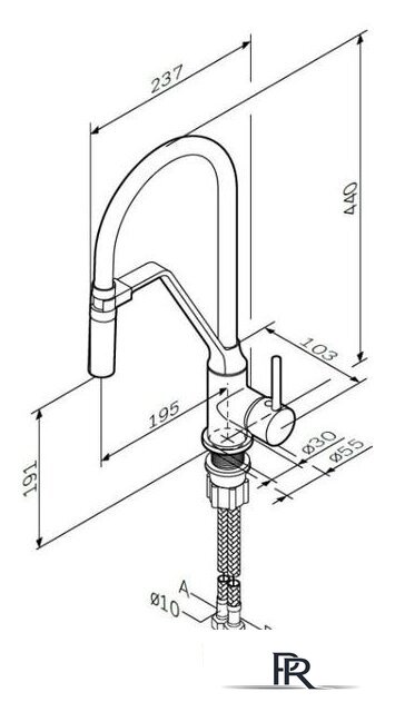 Смеситель AM.PM Like S F8013000 - Изображение №3 — Интернет-магазин ПроЗаказ