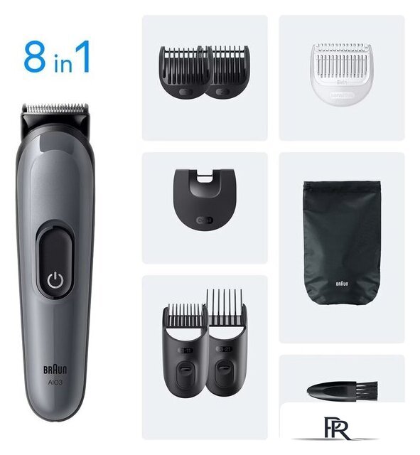 Триммер для бороды и усов Braun AIO3540 - Изображение №6 — Интернет-магазин ПроЗаказ
