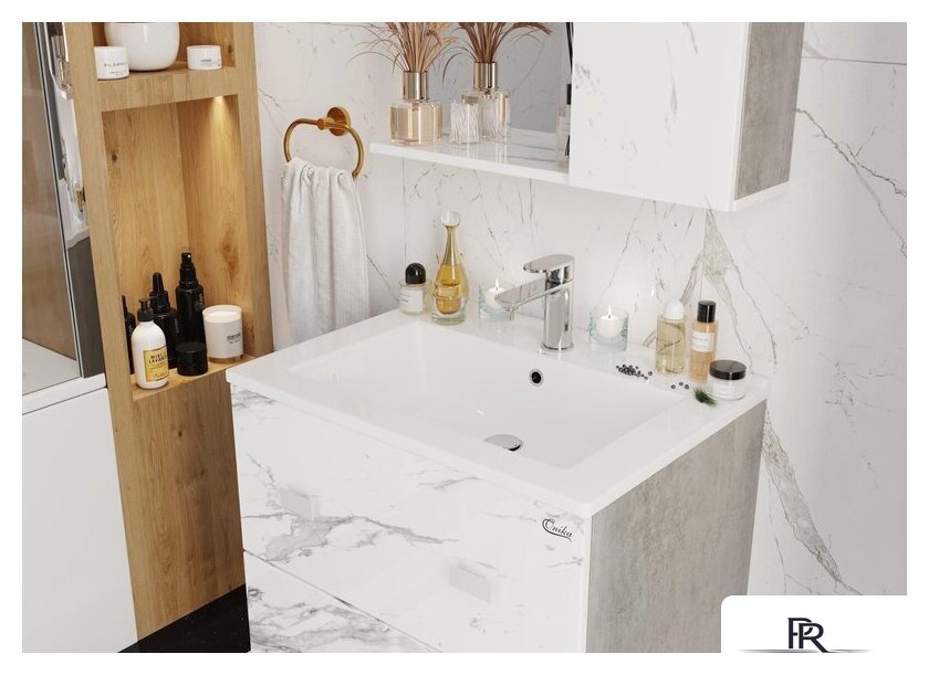  Onika Тумба под умывальник Марбл 65.13 106548 - Изображение №6 — Интернет-магазин ПроЗаказ