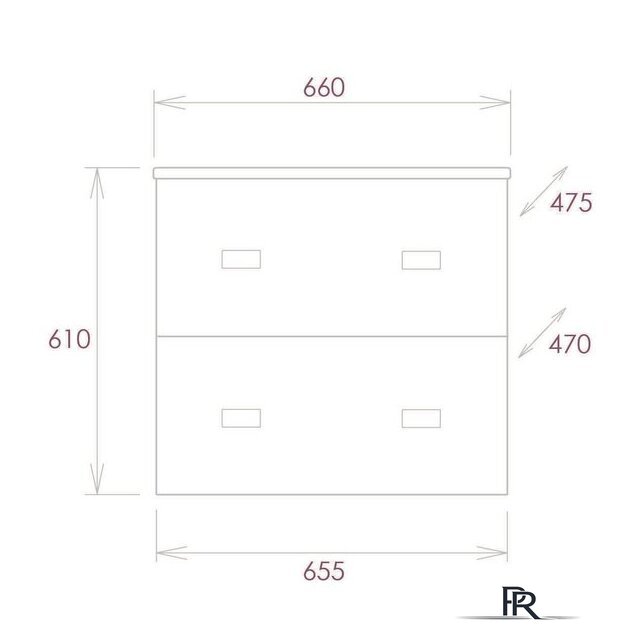  Onika Тумба под умывальник Марбл 65.13 106548 - Изображение №3 — Интернет-магазин ПроЗаказ