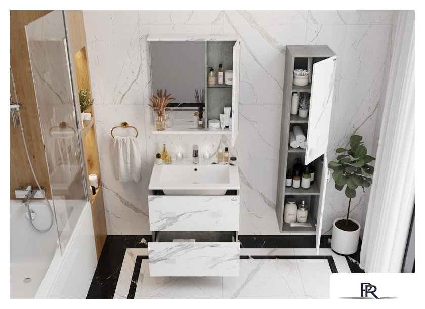  Onika Тумба под умывальник Марбл 65.13 106548 - Изображение №5 — Интернет-магазин ПроЗаказ