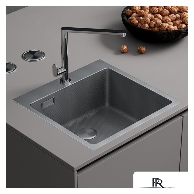 Кухонная мойка Roxen Snake 560220-50-S (50*48) сатин/текстурная поверхность (с коландером и дозатором) - Изображение №2 — Интернет-магазин ПроЗаказ