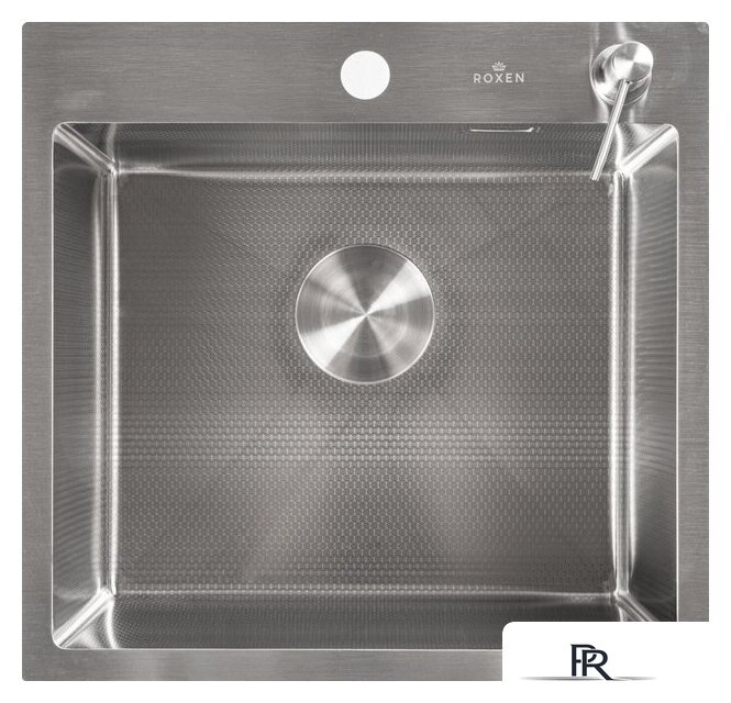 Кухонная мойка Roxen Snake 560220-50-S (50*48) сатин/текстурная поверхность (с коландером и дозатором) - Изображение №8 — Интернет-магазин ПроЗаказ