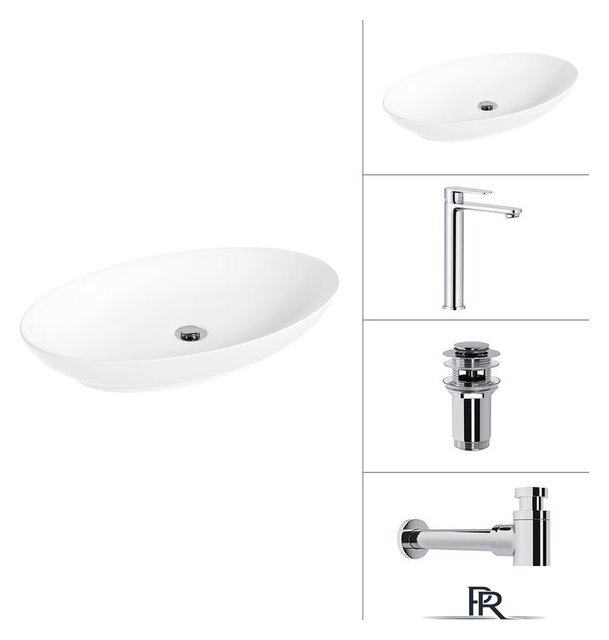 Умывальник Lauter 21571 + Moon 21СK81691C + сифон 21635CH + дон.клапан 21190CH (хром) - Изображение №1 — Интернет-магазин ПроЗаказ