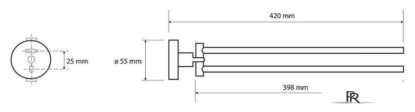 Держатель для полотенца Bemeta White 104204194 - Изображение №2 — Интернет-магазин ПроЗаказ