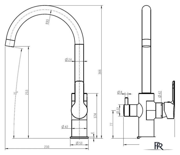 Смеситель Esko K27 - Изображение №2 — Интернет-магазин ПроЗаказ