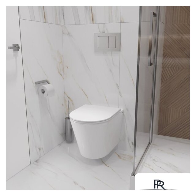 Унитаз подвесной Lauter Longer 2110822 с кнопкой 219704F (квадратная, черный) - Изображение №20 — Интернет-магазин ПроЗаказ