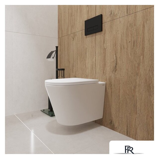 Унитаз подвесной Lauter Longer 2110822 с кнопкой 219704F (квадратная, черный) - Изображение №12 — Интернет-магазин ПроЗаказ