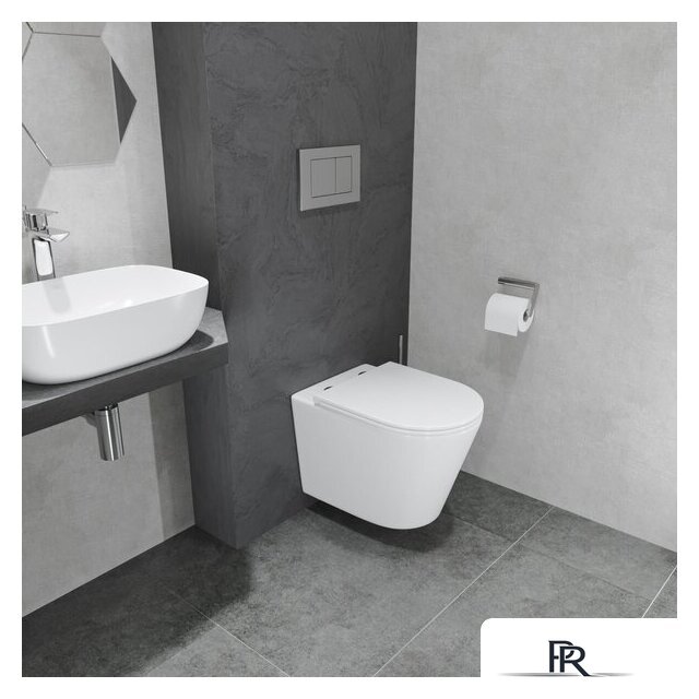 Унитаз подвесной Lauter Longer 2110822 с кнопкой 219704F (квадратная, черный) - Изображение №16 — Интернет-магазин ПроЗаказ