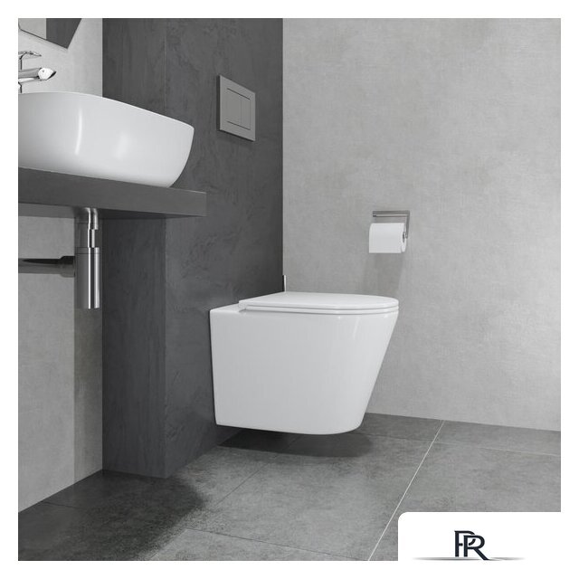 Унитаз подвесной Lauter Longer 2110822 с кнопкой 219704F (квадратная, черный) - Изображение №17 — Интернет-магазин ПроЗаказ