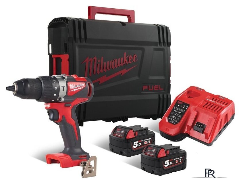 Ударная дрель-шуруповерт Milwaukee M18 BLPD2-502X 4933464517 (с 2-мя АКБ 5 Ач, кейс) - Изображение №18 — Интернет-магазин ПроЗаказ