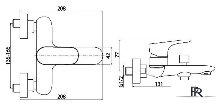 Смеситель Damixa Redblu Palace Grand 461000000 - Изображение №2 — Интернет-магазин ПроЗаказ
