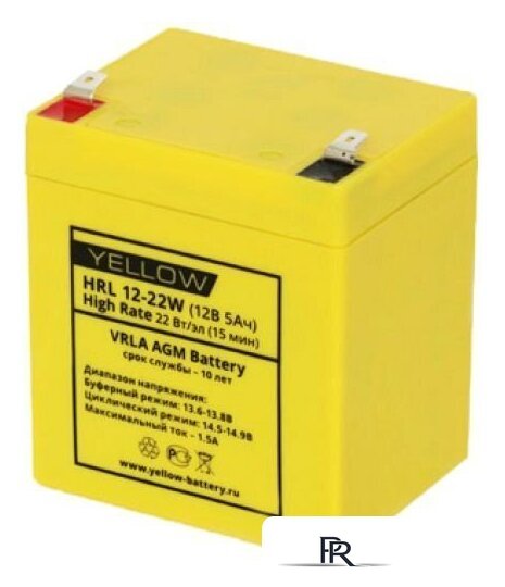 Аккумулятор для ИБП Yellow HRL 12-22W - Изображение №1 — Интернет-магазин ПроЗаказ