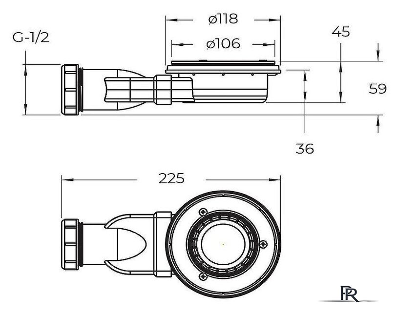Душевой поддон BelBagno TRAY-MR-UNO-R-80-550-35-W-CR 80x80 - Изображение №5 — Интернет-магазин ПроЗаказ