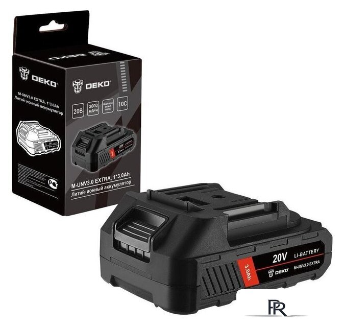 Аккумулятор Deko M-UNV3.0 Extra 081-1035 (20В/3 Ач) - Изображение №1 — Интернет-магазин ПроЗаказ
