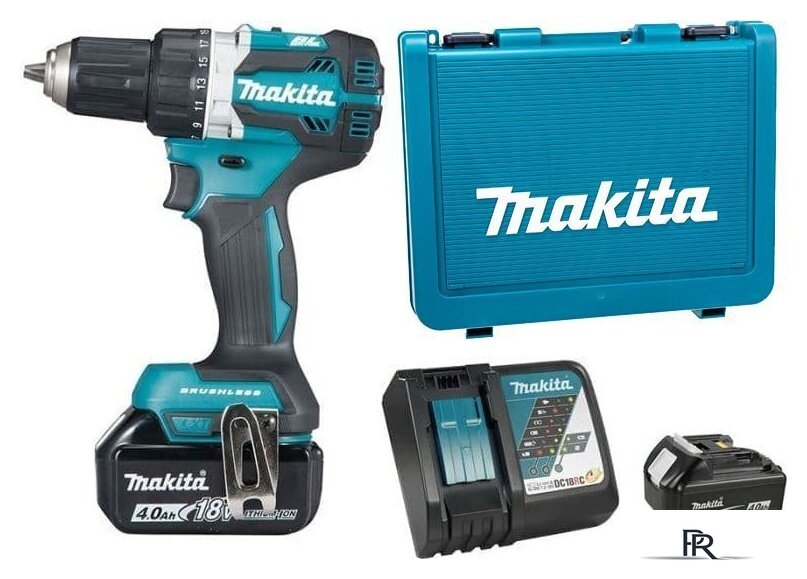 Дрель-шуруповерт Makita DDF484RME (с 2-мя АКБ, кейс) - Изображение №1 — Интернет-магазин ПроЗаказ