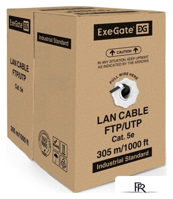 Кабель ExeGate UTP4-C5e-CU-S24-OUT-PE-BK-305 UTP - Изображение №2 — Интернет-магазин ПроЗаказ