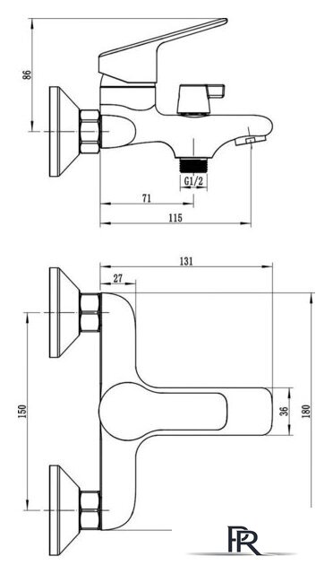 Смеситель Wellerein Forma 21FM54 - Изображение №6 — Интернет-магазин ПроЗаказ