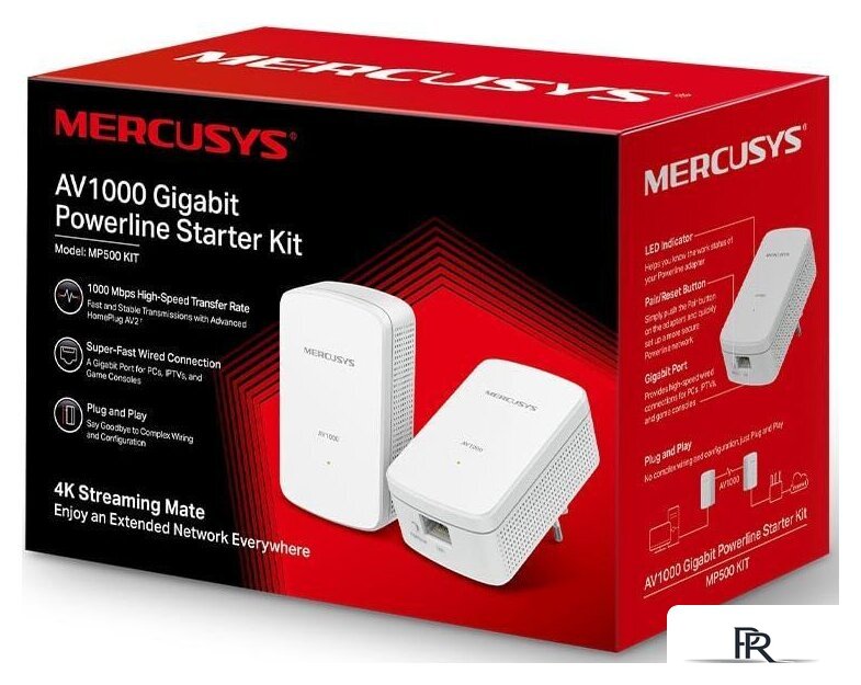 Комплект powerline-адаптеров Mercusys MP500 KIT - Изображение №3 — Интернет-магазин ПроЗаказ