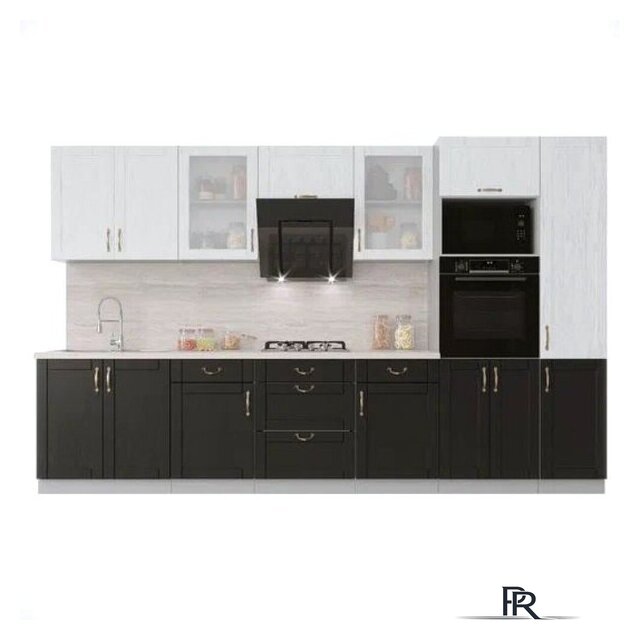 Готовая кухня Интерлиния Мила Крафт 3.4 (дуб английский/дуб полярный) - Изображение №1 — Интернет-магазин ПроЗаказ