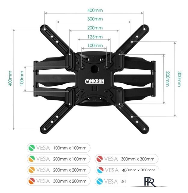 Кронштейн для телевизора Onkron M5 (черный) - Изображение №2 — Интернет-магазин ПроЗаказ
