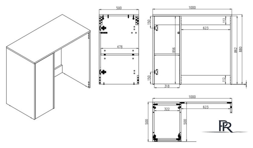  ЗОВ Тумба под умывальник Стамбул Премиум 100 S100LWP0LWPWMD - Изображение №5 — Интернет-магазин ПроЗаказ