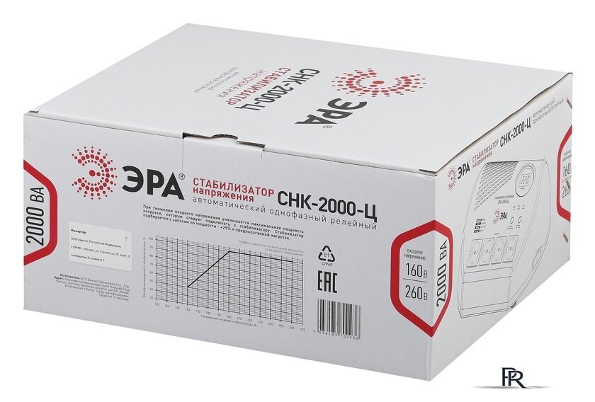 Стабилизатор напряжения ЭРА СНК-2000-Ц Б0031075 - Изображение №2 — Интернет-магазин ПроЗаказ