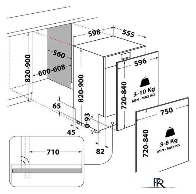 Встраиваемая посудомоечная машина Whirlpool WH8IA15AM3TUS0 - Изображение №12 — Интернет-магазин ПроЗаказ