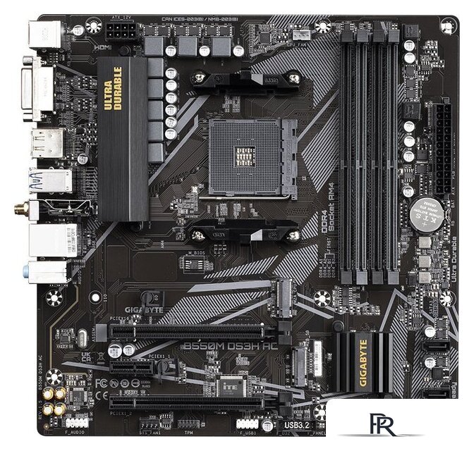 Материнская плата Gigabyte B550M DS3H AC (rev. 1.5/1.6) - Изображение №1 — Интернет-магазин ПроЗаказ