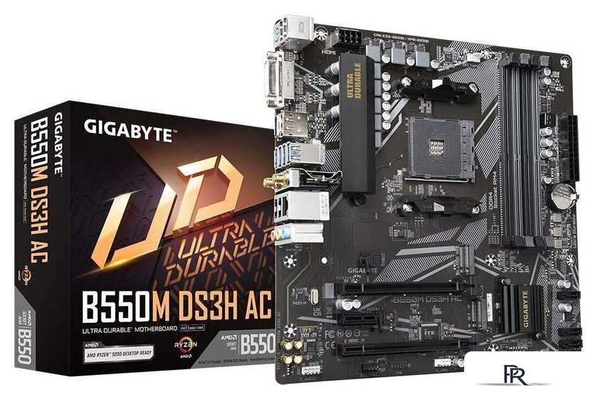 Материнская плата Gigabyte B550M DS3H AC (rev. 1.5/1.6) - Изображение №5 — Интернет-магазин ПроЗаказ