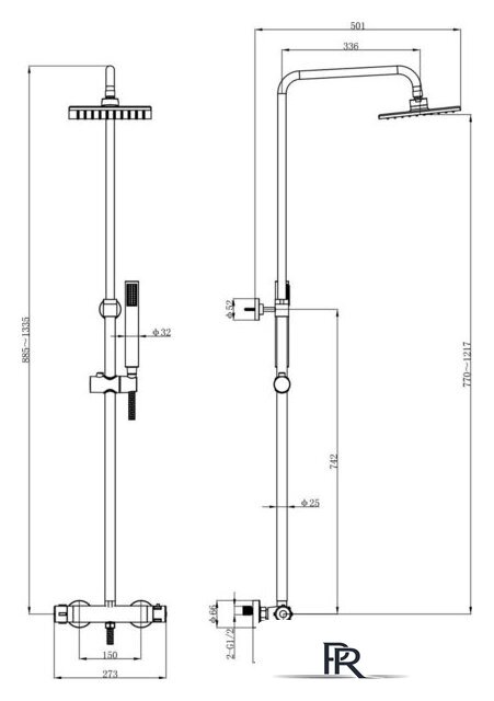 Душевая система  Lauter Dew 21SH20404-4 - Изображение №2 — Интернет-магазин ПроЗаказ