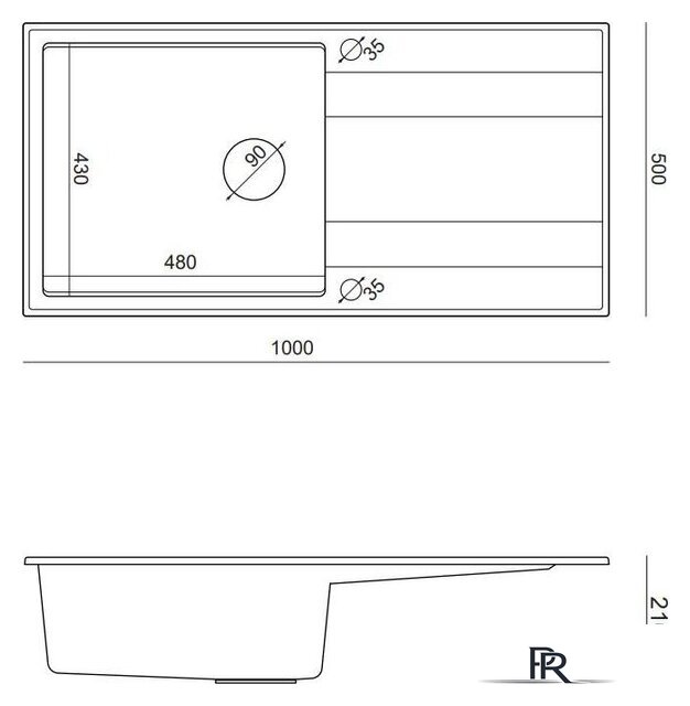 Кухонная мойка Quadron HCQE10050U1_PVDC1_P2O - Изображение №7 — Интернет-магазин ПроЗаказ