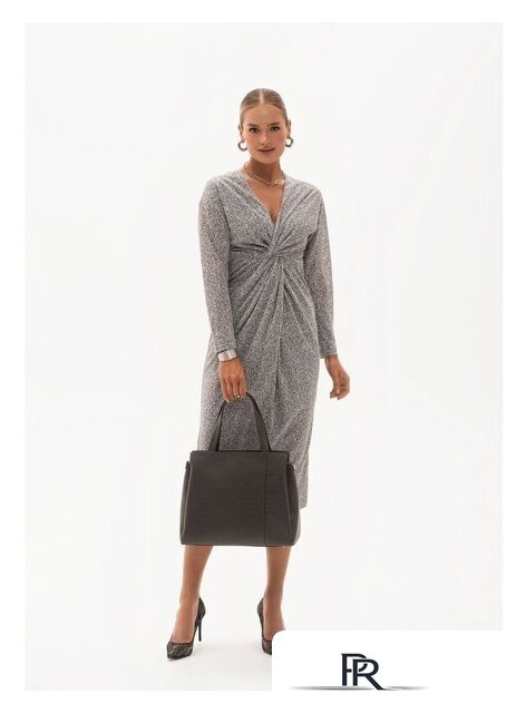 Женская сумка Souffle 322 3225011 (серый теплый кайман эластичный) - Изображение №5 — Интернет-магазин ПроЗаказ