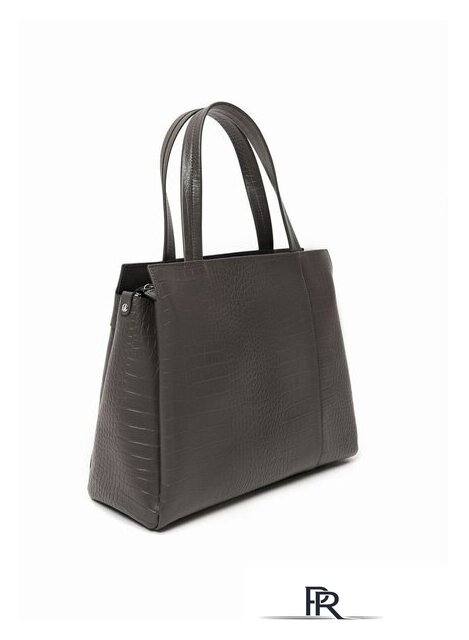 Женская сумка Souffle 322 3225011 (серый теплый кайман эластичный) - Изображение №3 — Интернет-магазин ПроЗаказ