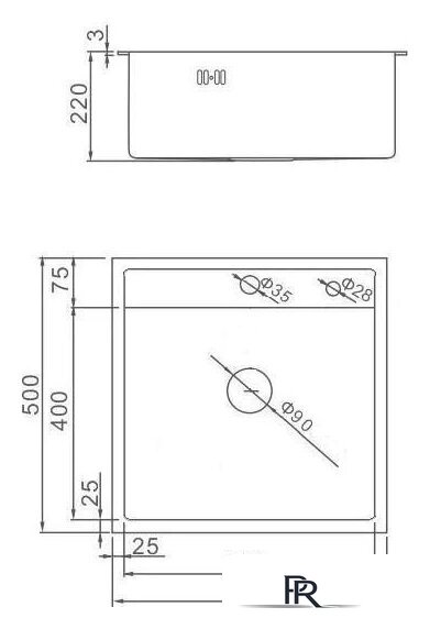 Кухонная мойка Wisent W35050 - Изображение №6 — Интернет-магазин ПроЗаказ