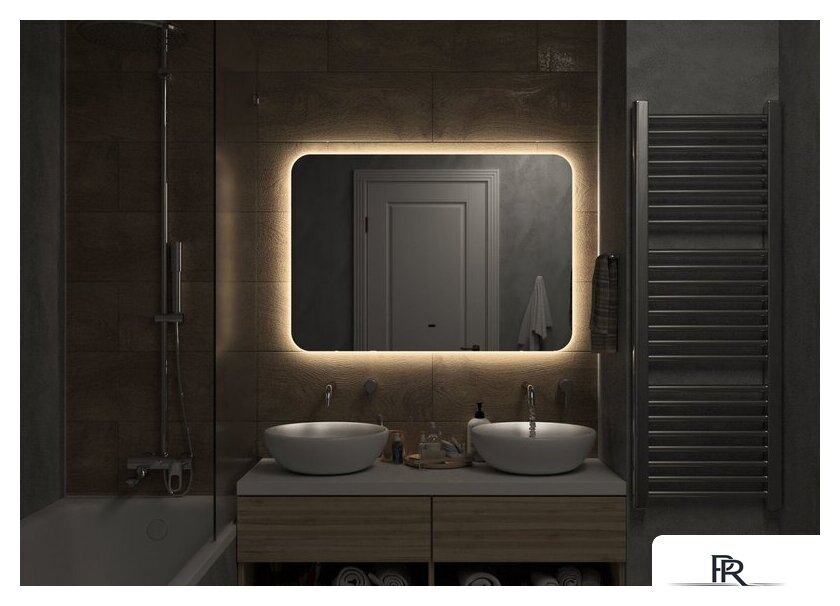  Континент Зеркало Burzhe LED 100x70 (МДФ с функцией анизапотевания, нейтральная подсветка) - Изображение №8 — Интернет-магазин ПроЗаказ