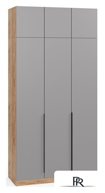 Шкаф распашной Soma Lord Black 3-х створчатый 120x240 (дуб крафт золотой/серый) - Изображение №1 — Интернет-магазин ПроЗаказ